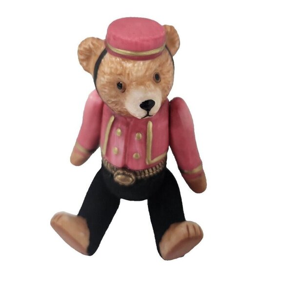 VTG Beary Best Bears Teddy Bear Bell Hop Bentley Charm Trinket Box Midwest PHB - Picture 1 of 11
